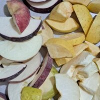 سیب خشک پفکی فریزدرایر، ترد و بدون شکر افزوده